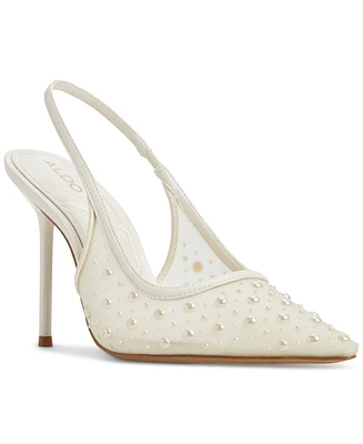 Aldo Women's Pearlescent Pointed-Toe Slingback Pumps