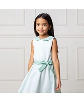 Hope & Henry Girls' Organic Peter Pan Collar Seersucker Dress