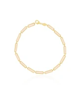 The Lovery Pink Pearl Bar Bracelet 14K Gold