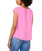 Vince Camuto Women's Cap-Sleeve Overlay Top