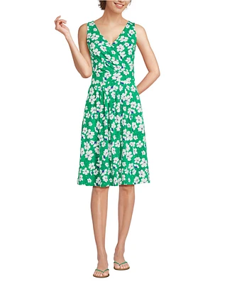 Lands' End Women's Front Fit and Flare Dress