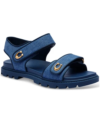 Coach Women's Brynn Double-Band Sporty Lug-Sole Footbed Sandals