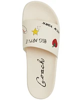 Coach Women's Udele Sketch Print Slide Sandals