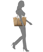 Patricia Nash Santorini Medium Woven Straw Satchel