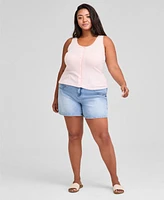 And Now This Trendy Plus Cotton Pointelle Tank Top, Exclusively at Macy's