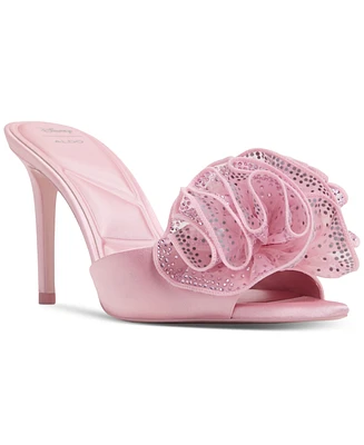 Aldo x Disney Women's Auroramule Ruffle High Heel Dress Sandals