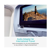 Mee audio Airplane Headphone Adapter for in-Flight Entertainment Systems