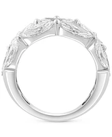 Effy Lab Grown Diamond Horizontal Cluster Ring (4 1/2 ct. t.w.) in 14K White Gold
