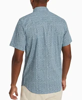 Kenneth Cole Men's Patch Pocket Short Sleeve Button Front Shirt