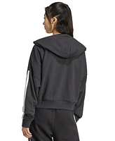 adidas Women's The Essentials Relaxed Hooded Track Jacket