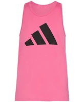 adidas Big Girls Cotton Big-Logo Racerback Tank Top