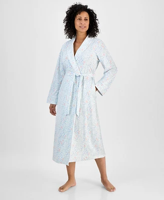 Charter Club Women's Cotton Printed Mother's Day Robe, Exclusively at Macy's