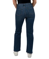 Rewash Juniors' High Rise Distressed Straight-Leg Jeans