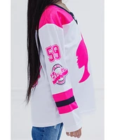 Barbie Mesh Hockey Jersey Long Sleeve T-Shirt