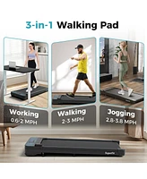 Walking Pad with 300 lbs Weight Capacity and Remote Control for Home