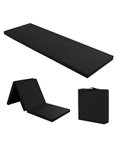 6 x 2 Ft Tri-Fold Gym Mat with Handles and Removable Zippered Cover