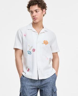 Sun + Stone Men's Augustus Floral Shirt, Exclusively at Macy's