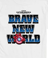 Airwaves Men's Captain America Brave New World Short Sleeve T-Shirt