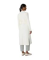 Soia & Kyo Womens Aliciana Mid-Thigh-Length Sustainable Coatigan With Belt