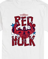 Airwaves Men's Captain America Brave New World Red Hulk Short Sleeve T-Shirt