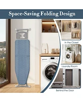 Foldable Ironing Board with 7 Adjustable Heights Heat & Scorch Resistant Fabric