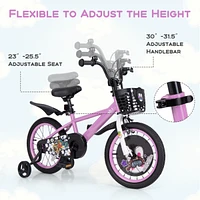 Kids Sport Bike for Ages 4-8 Years Old Adjustable Handlebar and Saddle for Comfortable Riding