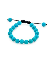 Bling Jewelry Unisex Strand Bracelet Turquoise Onyx Tiger Eye Howlite Beads