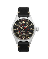 Avi-8 Men's Hawker Hurricane Clowes Automatic Leather Strap Watch