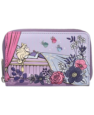 Loungefly Sleeping Beauty 65th Anniversary Zip Around Wallet