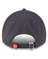 New Era Men's Graphite Kansas City Chiefs Super Bowl Lix Side Patch 9TWENTY Adjustable Hat