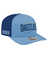 New Era Men's Light Blue Memphis Grizzlies Statement Edition Jersey Hook 9SEVENTY Stretch-Snap Hat
