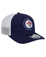 New Era Men's Navy/White Winnipeg Jets Core Trucker 9SEVENTY Stretch-Snap Hat