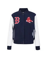 Pro Standard Women's Navy Boston Red Sox Game Day Classics Wool Varsity Jacket