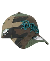 New Era Men's Camo Philadelphia Eagles Mystic Camo A-Frame 9FORTY Adjustable Hat