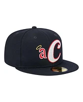 New Era Men's Navy California Angels Cooperstown Collection Duo Logo 2.0 59FIFTY Fitted Hat