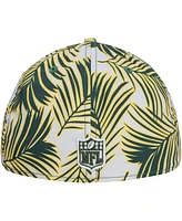 New Era Men's Gray Green Bay Packers Palms 39THIRTY Flex Hat