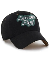 '47 Brand x Stoney Clover Lane Men's and Women's Black Philadelphia Eagles Field Goal Clean Up Adjustable Hat