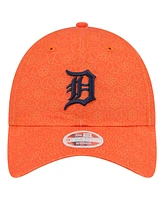 New Era Women's Orange Detroit Tigers Don't Worry 9TWENTY Adjustable Hat