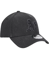 New Era Men's Charcoal Athletics Logo Essentials 9FORTY A-Frame Adjustable Hat