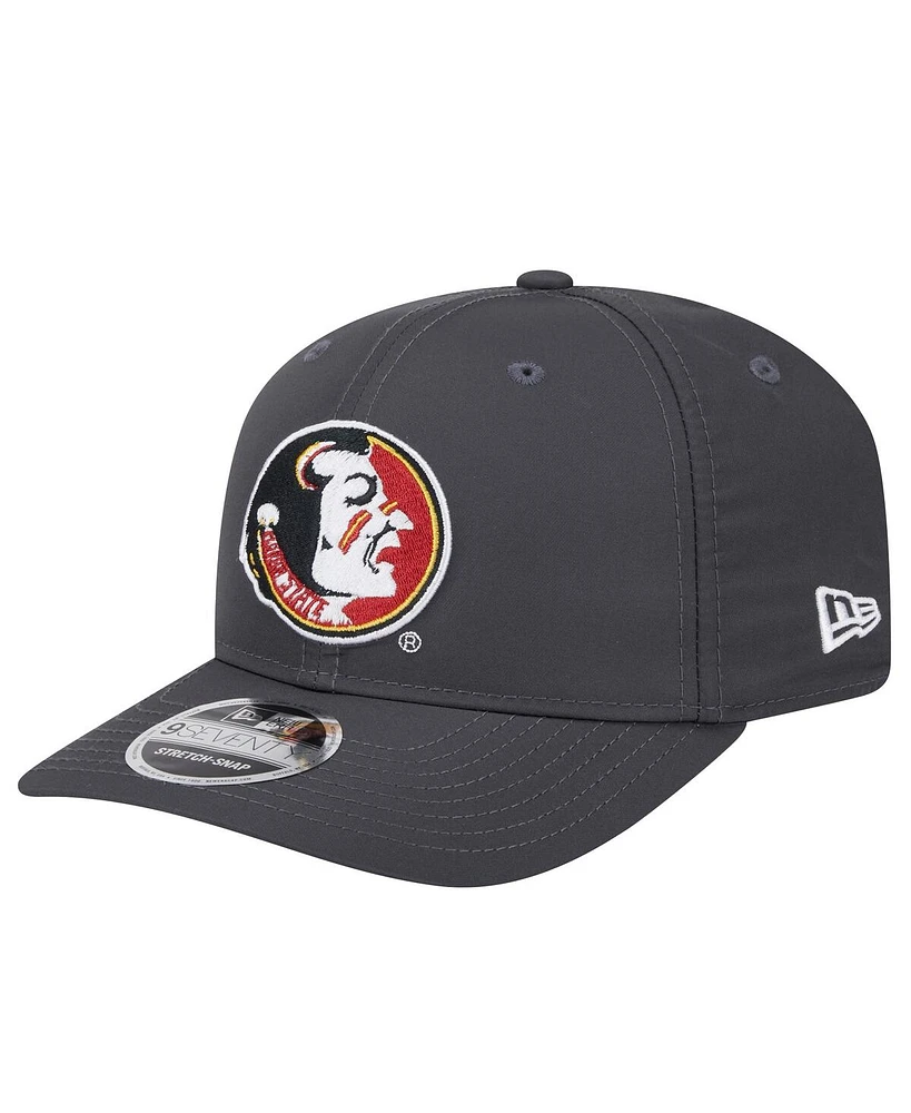 New Era Men's Charcoal Florida State Seminoles 9SEVENTY Stretch-Snap Hat