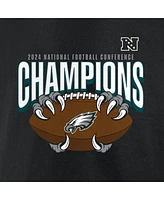 Fanatics Men's Black Philadelphia Eagles 2024 Nfc Champions Big Tall Hometown Not Done Yet T-Shirt