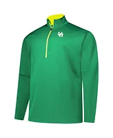 Fanatics Men's Green Oregon Ducks Big Tall Defender Quarter-Zip Top