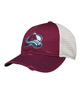 Outerstuff Big Boys and Girls Burgundy Colorado Avalanche Slouch Trucker Adjustable Hat