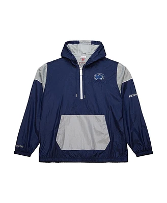 Mitchell & Ness Men's Navy Penn State Nittany Lions Team 3.0 Anorak Half-Zip Hoodie Sweatshirt