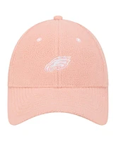 New Era Women's Light Pink Philadelphia Eagles Cozy Sherpa 9FORTY Adjustable Hat