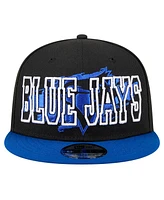 New Era Men's Black Toronto Blue Jays Splatter 9FIFTY Snapback Hat