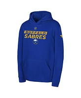 Outerstuff Big Boys and Girls Royal Buffalo Sabres Authentic Pro Wordmark Fleece Pullover Hoodie