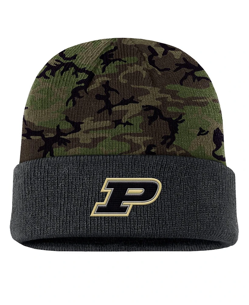 Nike Men's Camo Purdue Boilermakers Military Appreciation Cuffed Knit Hat