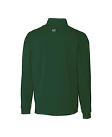 Cutter & Buck Men's Hunter Green Philadelphia Eagles Traverse Stretch Quarter-Zip Pullover