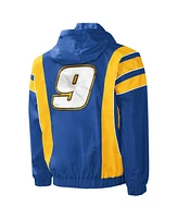 Starter Men's Royal/Yellow Chase Elliott Impact Half-Snap Pullover Jacket